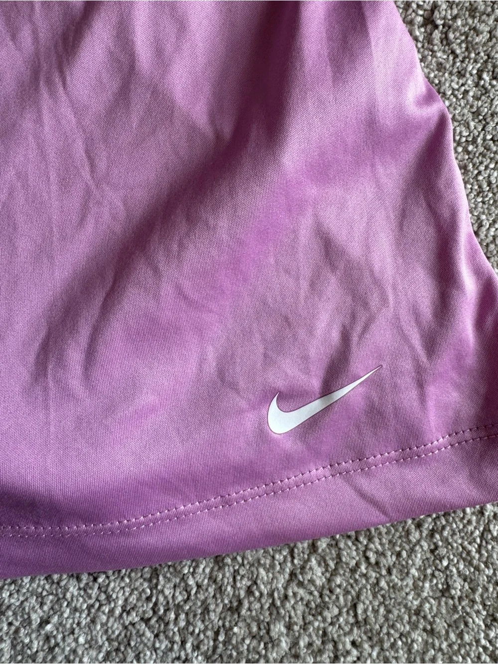 Nike Women's Light Pink Performance Tank with Branded Straps